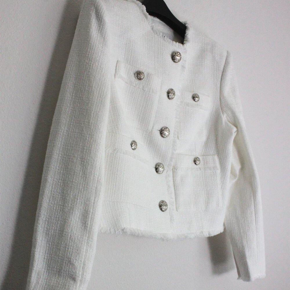 New Veronica Beard Olbia Tweed Jacket, Off White, Sale! - Picture 8 of 12